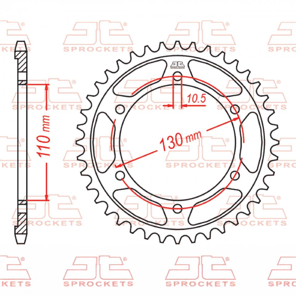 Couronne de transmission JT Sprockets pour Auto Neuf