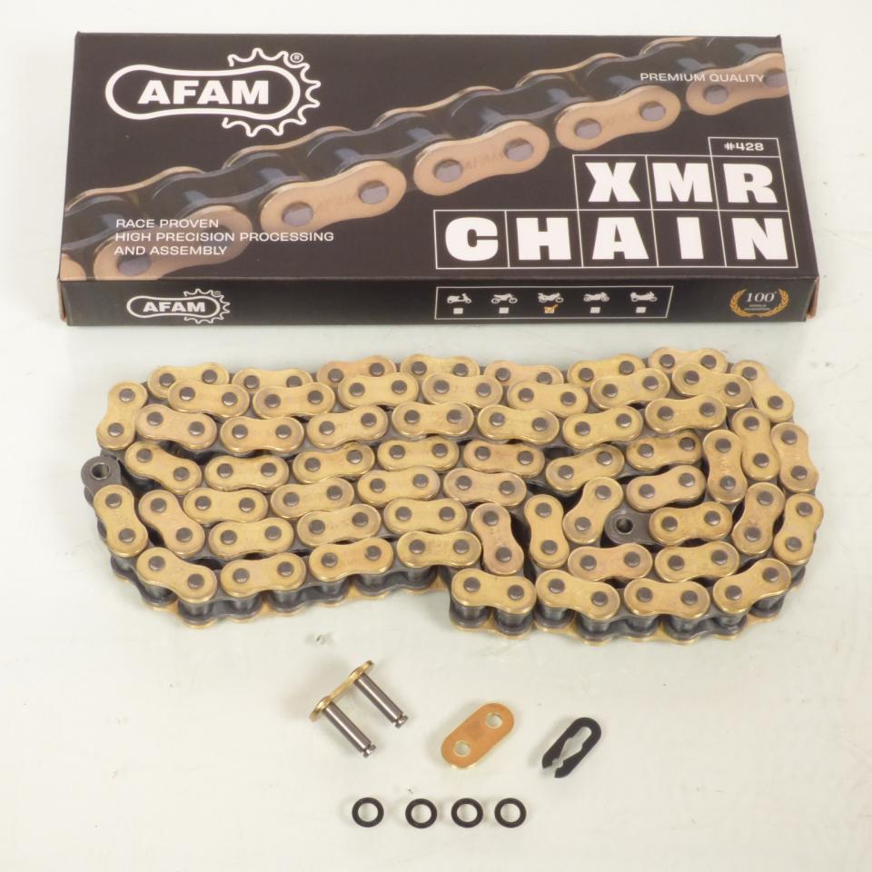 Chaîne de transmission Afam pour moto Pas 428 120L / A428XMR2-G 120L Neuf