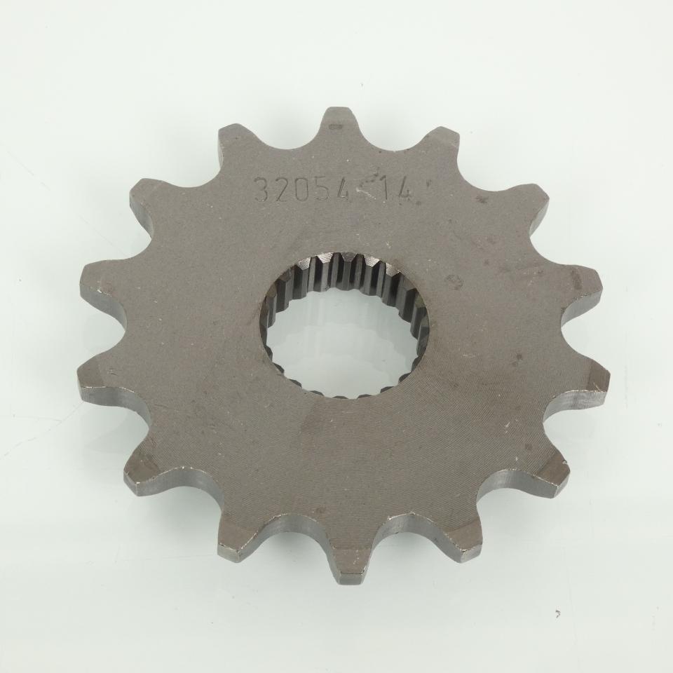 Pignon sortie de boite Esjot pour moto Aprilia 125 Tuareg Wind 14 dents pas 520