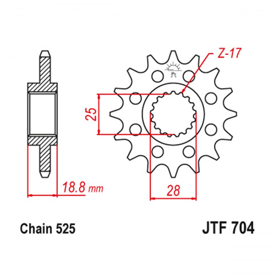Pignon de sortie de boite JT Sprockets pour Auto Neuf