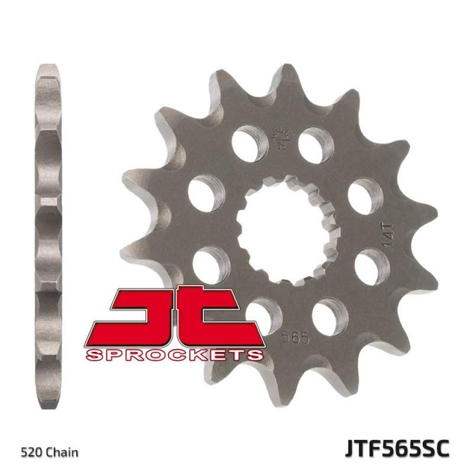 Pignon sortie boite JT Sprockets pour moto Kawasaki 250 KX 14dts 520 JTF565.14SC