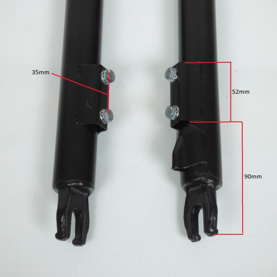 Fourreau de fourche noir pour mobylette Peugeot 103 fixation garde boue basse