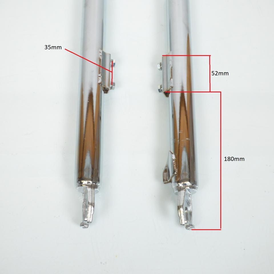 Fourreau de fourche chromé pour mobylette Peugeot 103 RCX fixation garde boue haut