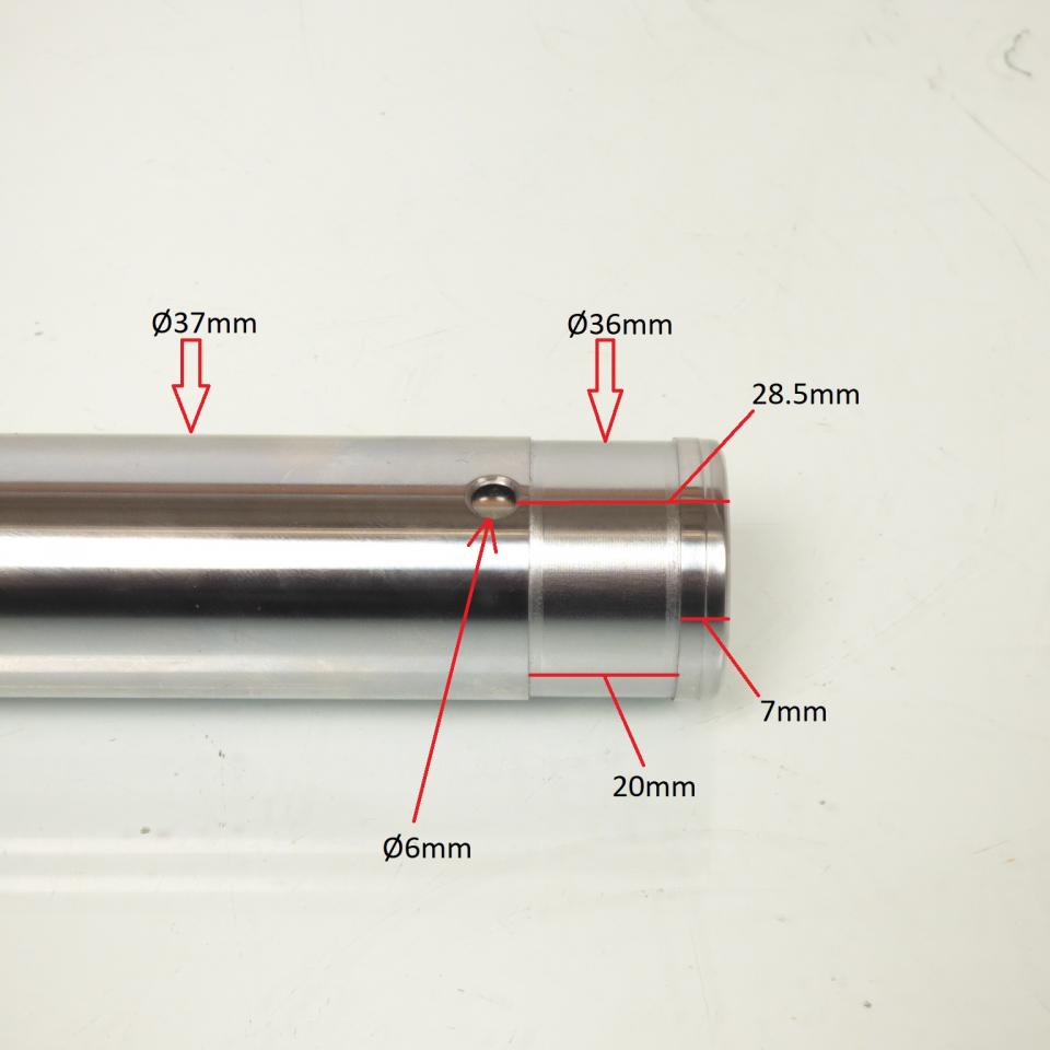 Tube de fourche Tarozzi pour moto Suzuki 500 GS E 1990 à 2003 Ø37mm / L605mm