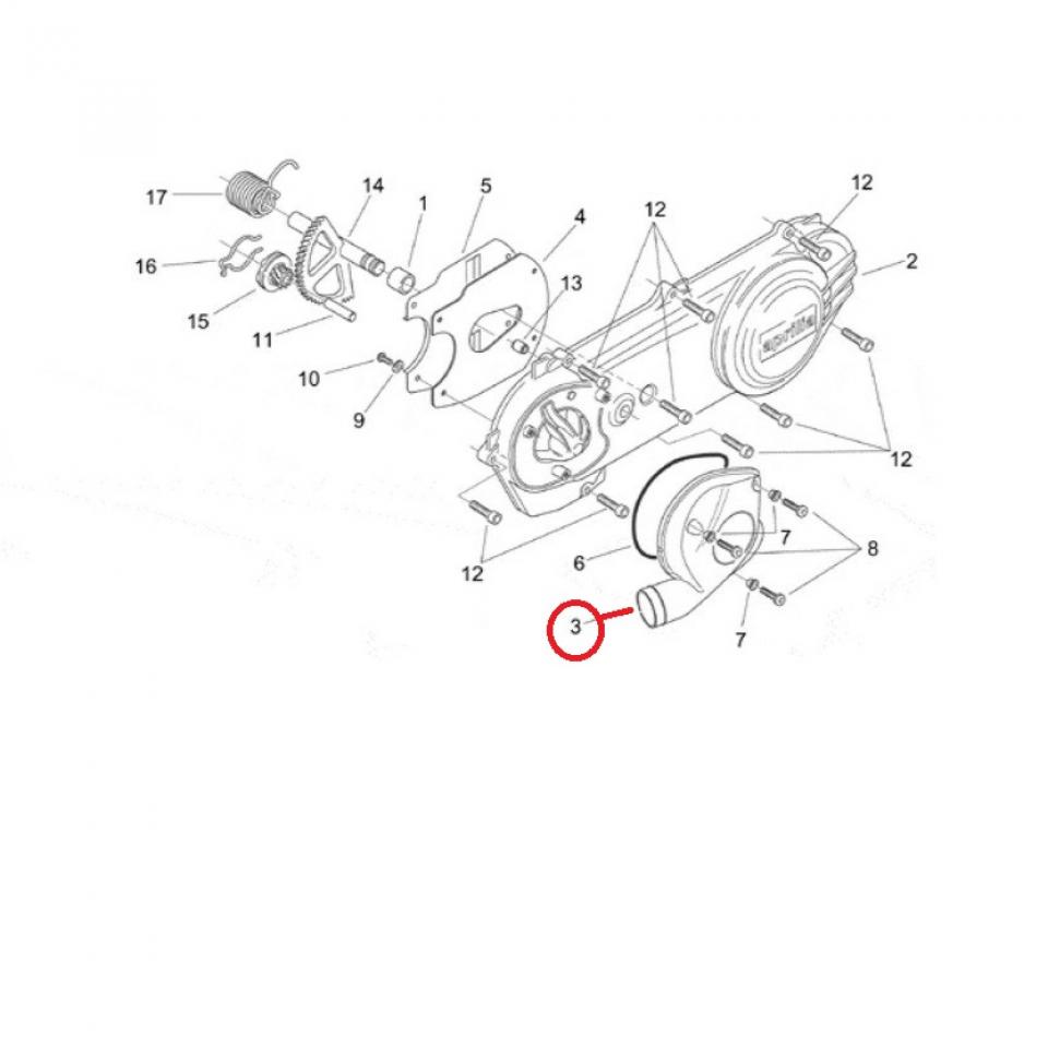 Cache carter transmission origine pour scooter Aprilia 50 SR AP3HZA000157 Neuf