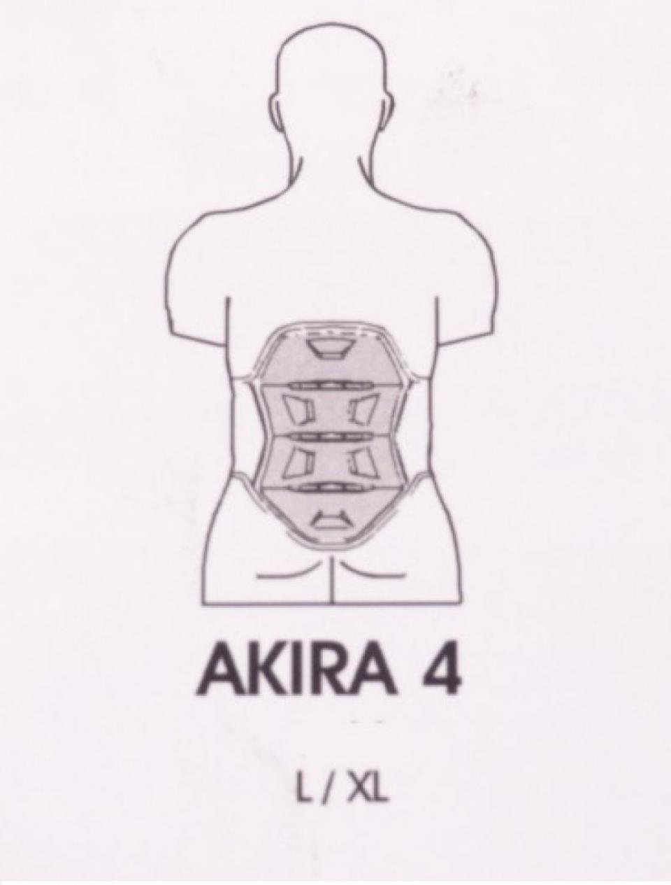 Protection dorsale 4 lombaires ULTIMATE STUFF AKIRA 4 Taille XL ULTUSTV030-99L