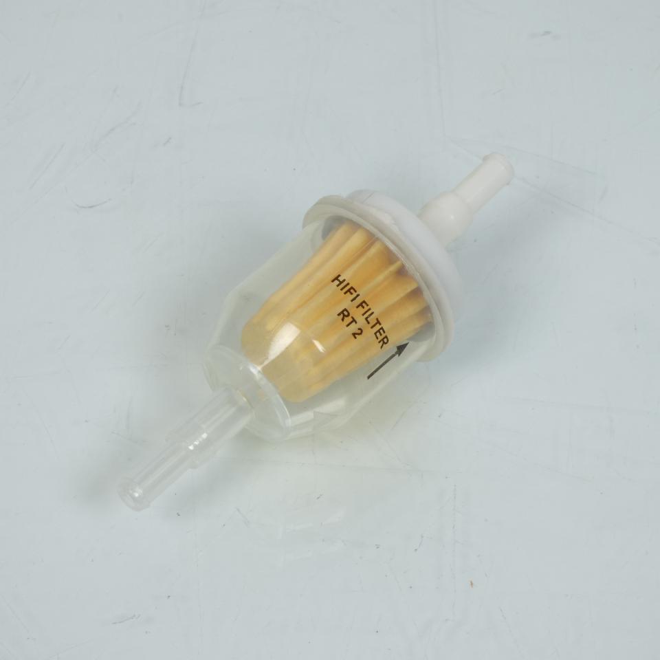 Filtre à essence transparent en papier Hifi RT2 Ø6mm et Ø8mm pour moto scooter auto