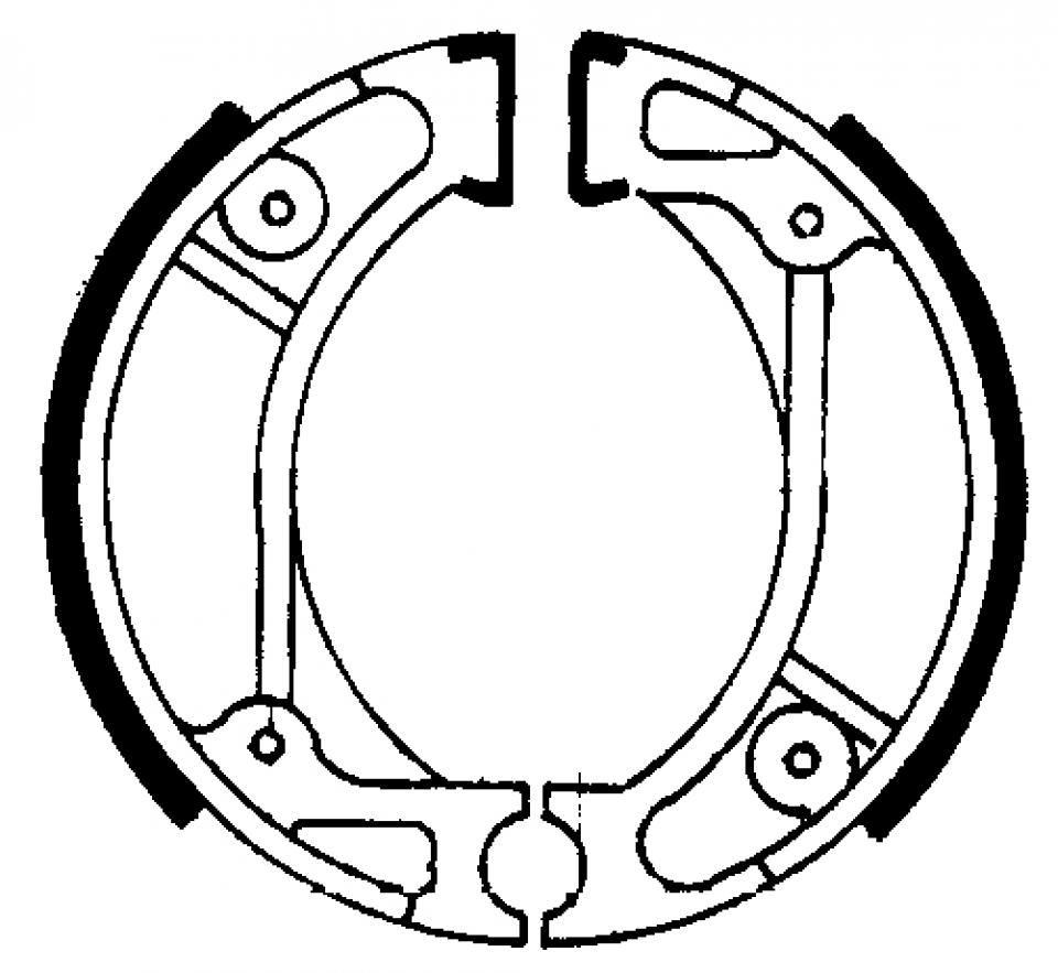 Mâchoire de frein Ferodo pour Scooter Honda 50 Sa Vision 1993 à 1994 AV / AR Neuf
