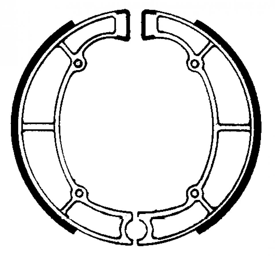 Mâchoire de frein Ferodo pour Moto Kawasaki 750 VN Vulcan 1989 à 1993 AR Neuf