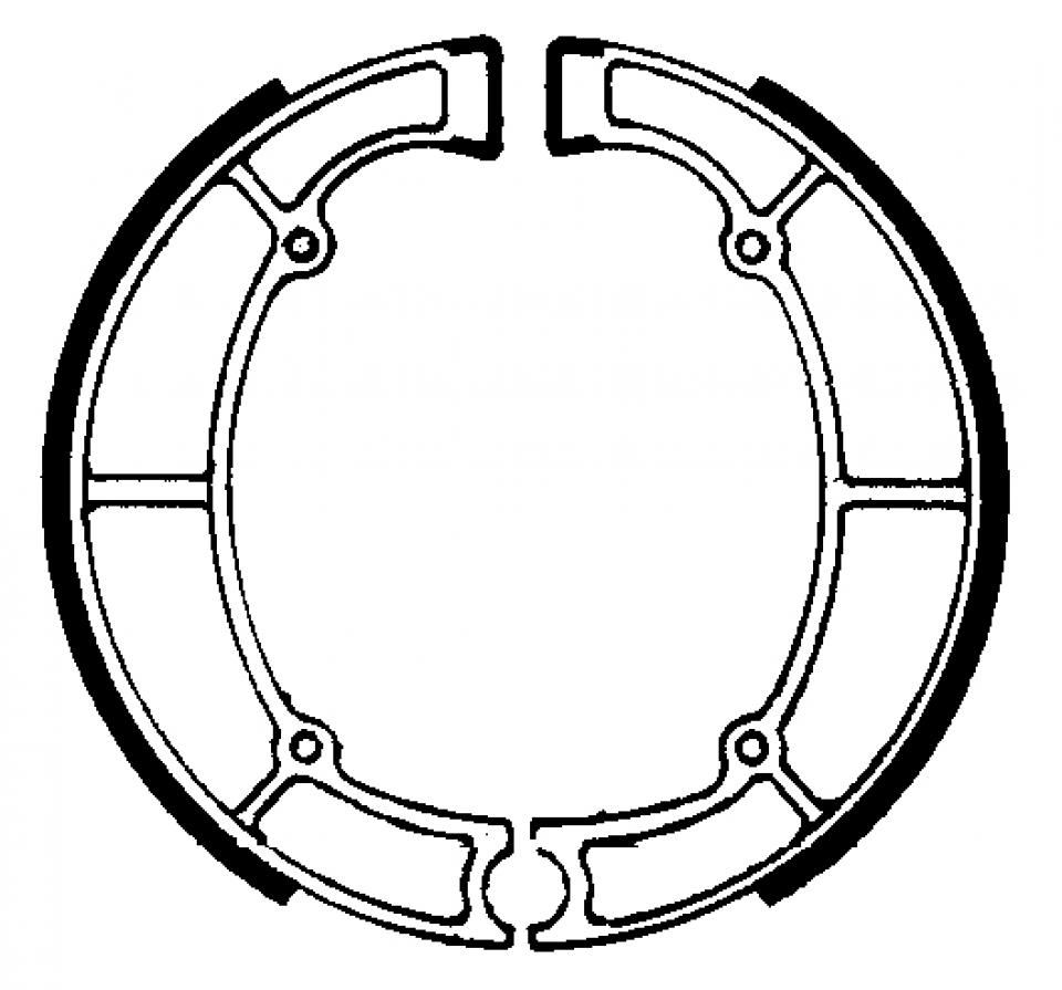 Mâchoire de frein Ferodo pour Moto Kawasaki 400 Z 2 Cyl 1980 à 1983 AR Neuf