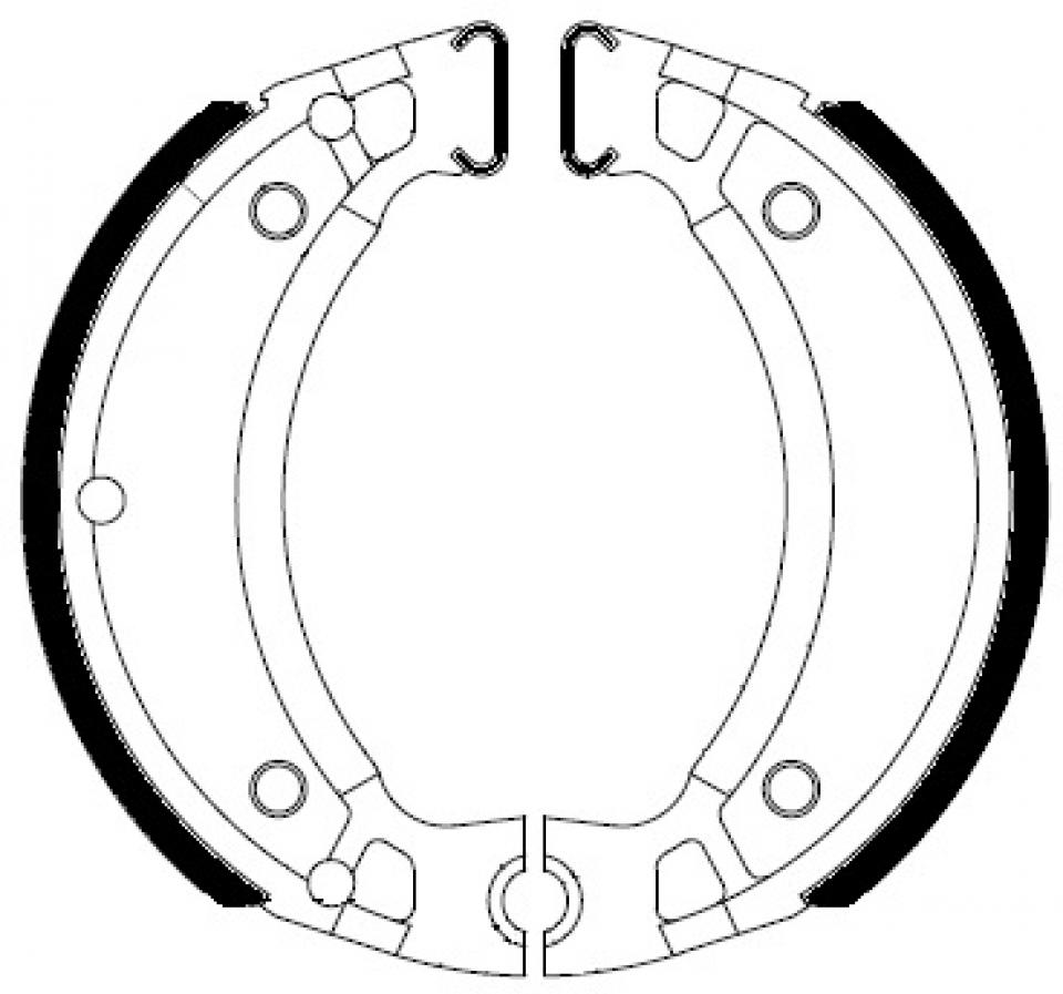 Mâchoire de frein Ferodo pour Scooter MBK 50 Ym Fizz 1993 à 1997 AR Neuf