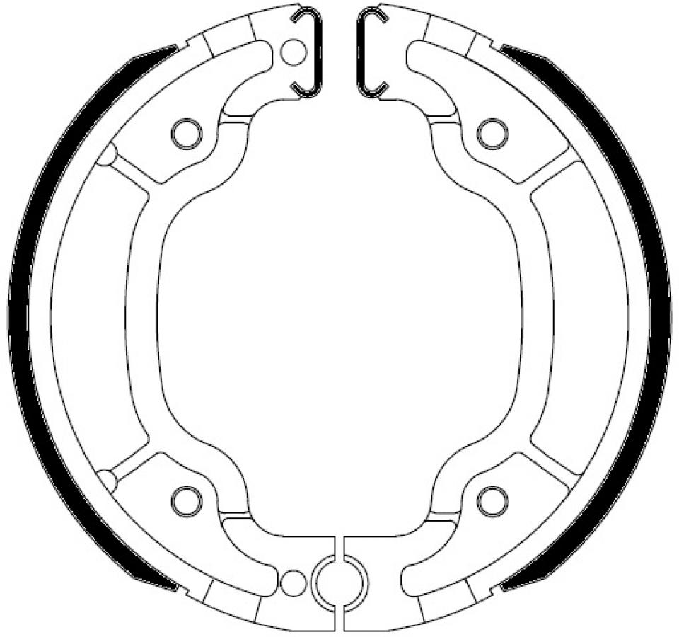 Mâchoire de frein Ferodo pour Scooter Italjet 125 Millenium 2000 à 2003 AR Neuf