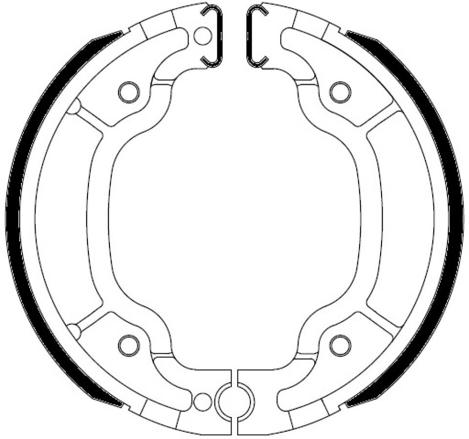 Mâchoire de frein Ferodo pour Scooter Italjet 125 Millenium 2000 à 2003 AR Neuf