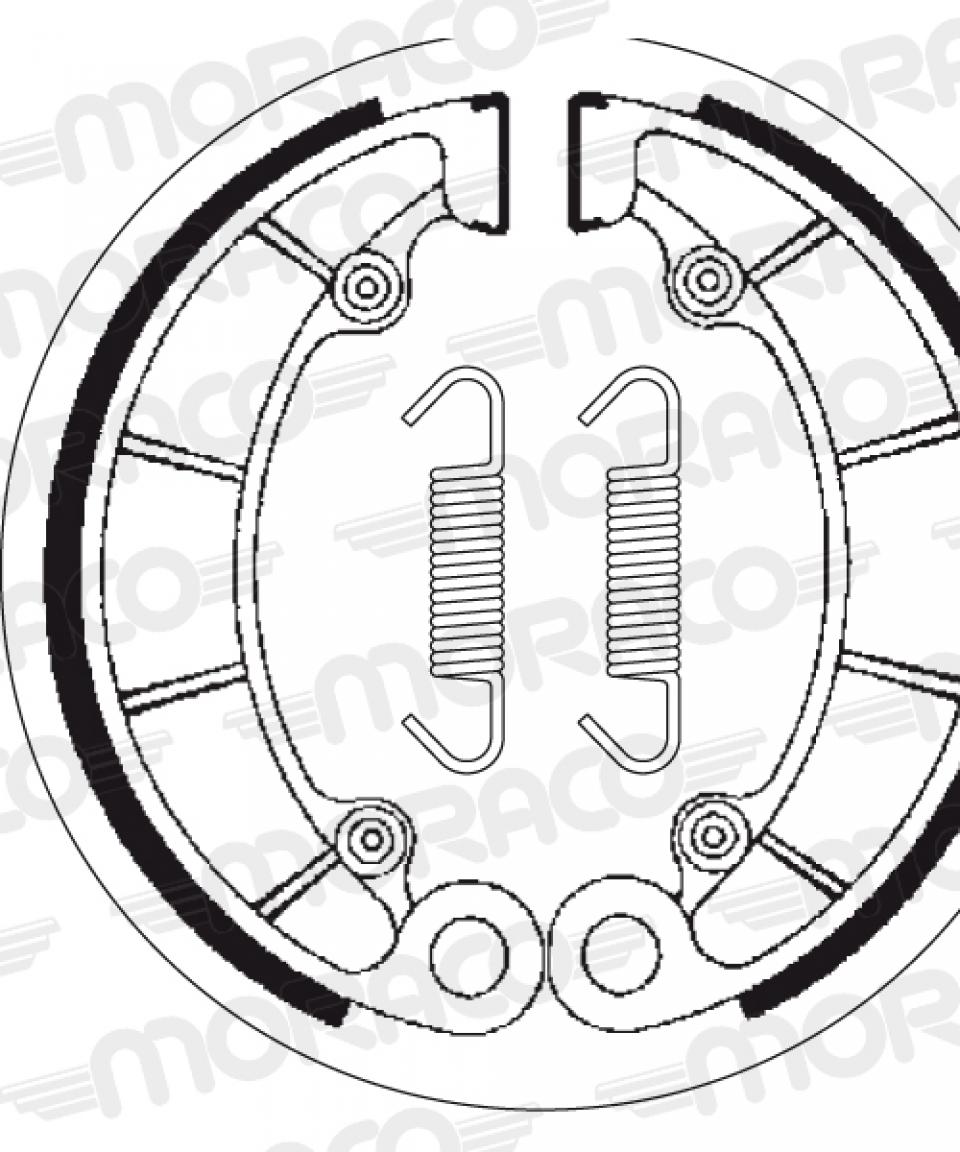 Mâchoire de frein SBS pour Auto 2046 Neuf