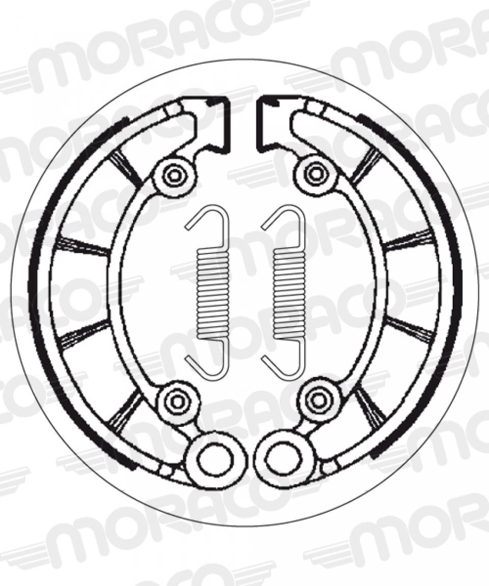 Mâchoire de frein SBS pour Auto 2072 Neuf