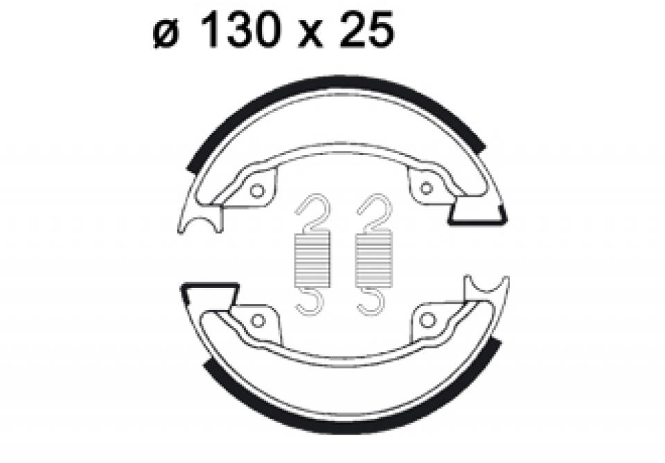 Mâchoire de frein AP Racing Ø130x25mm pour moto Honda 500 XLR 1982 LMS862 / AV