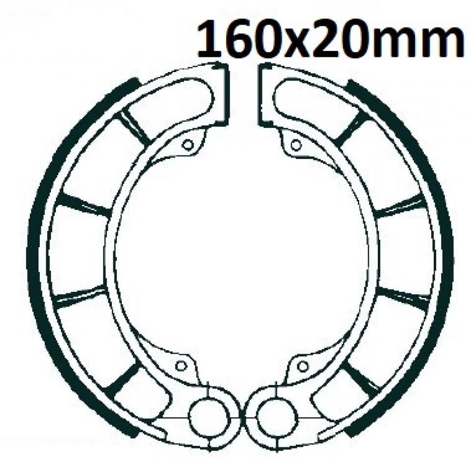 Mâchoire de frein AR pour scooter Peugeot 250 SV 2001-02 Ø160X20mm 754802 Neuf