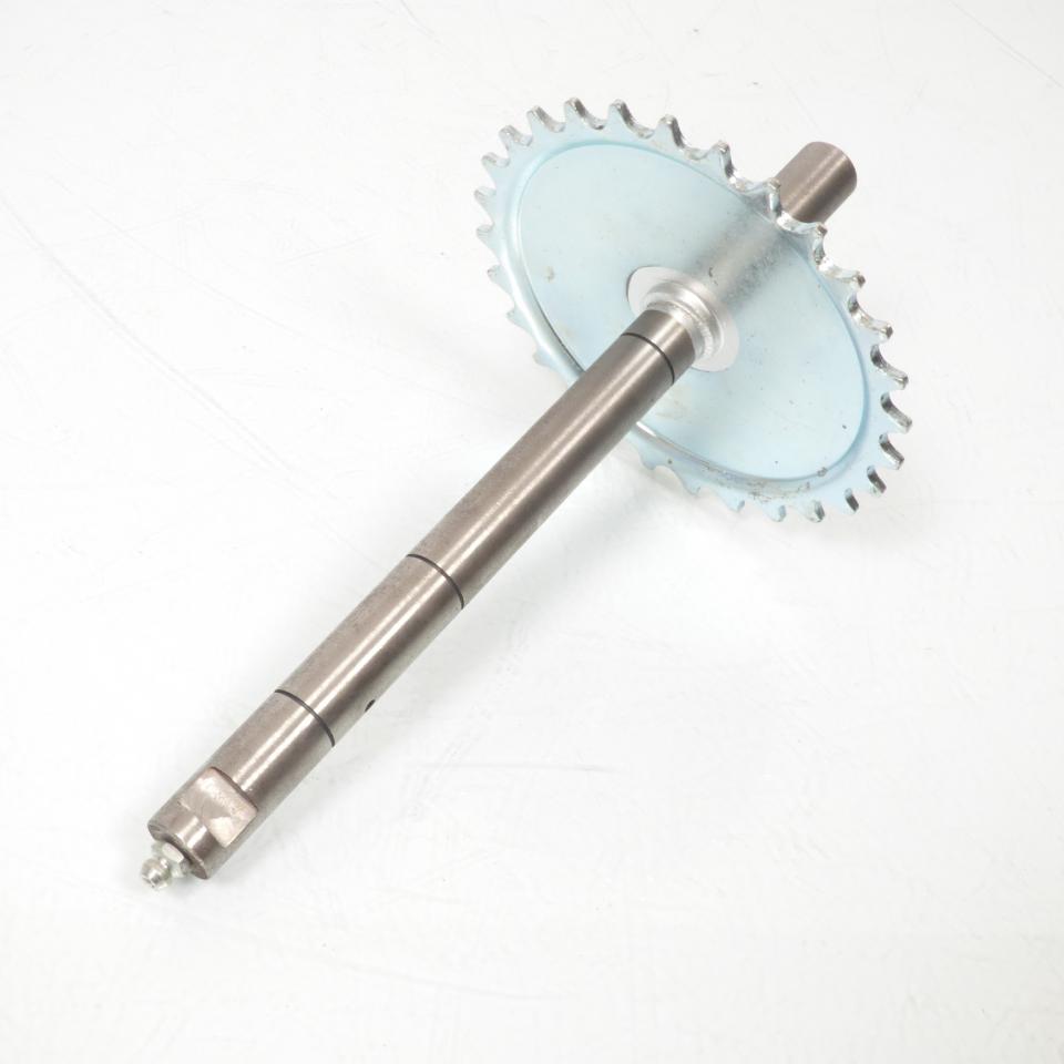 Axe de pédalier pour mobylette MBK 50 51 gris 3 clips 28 dents avec graisseur