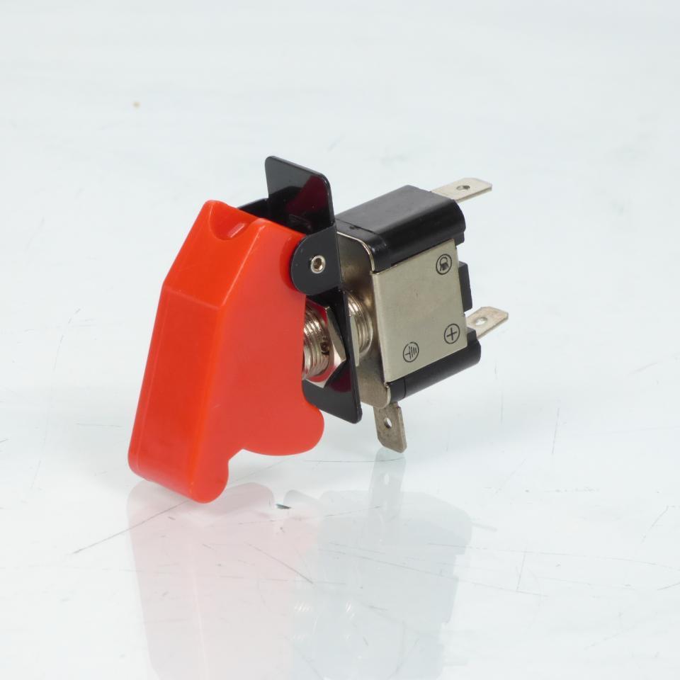 Interrupteur de sécurité Replay 12V 20A type aviateur avec diode rouge pour moto