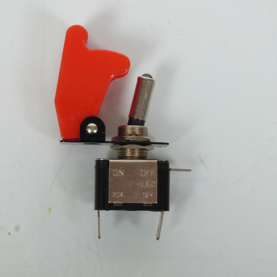 Interrupteur de sécurité Replay 12V 20A type aviateur avec diode rouge pour moto