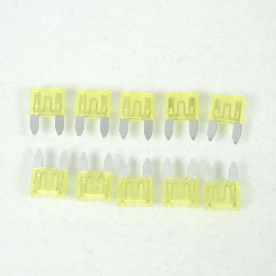 Lot de 10 fusibles 20A miniature plats enfichables RSM pour auto Neuf