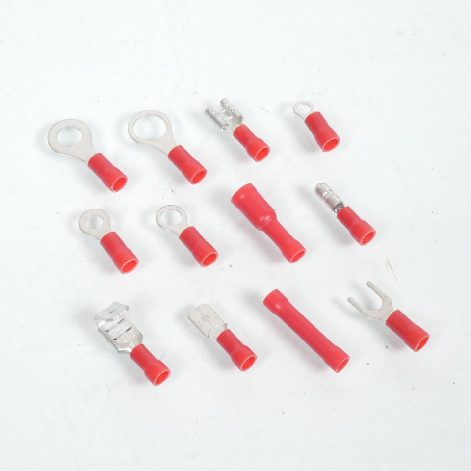 Coffret assortiment 165 cosses électrique isolant rouge AutoMaster pour moto