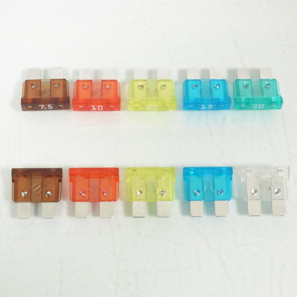 Pièce électrique diverse Flosser pour moto 10 fusibles standard FE31 Neuf