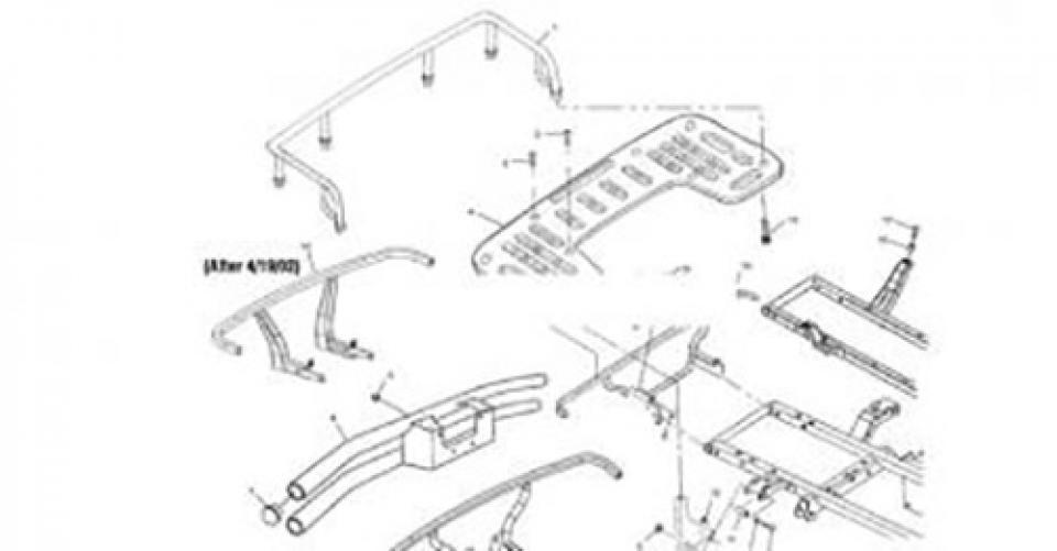 Poignée passager Générique pour Quad Polaris 500 Sportsman Après 2002 2871501-067 Neuf en destockage