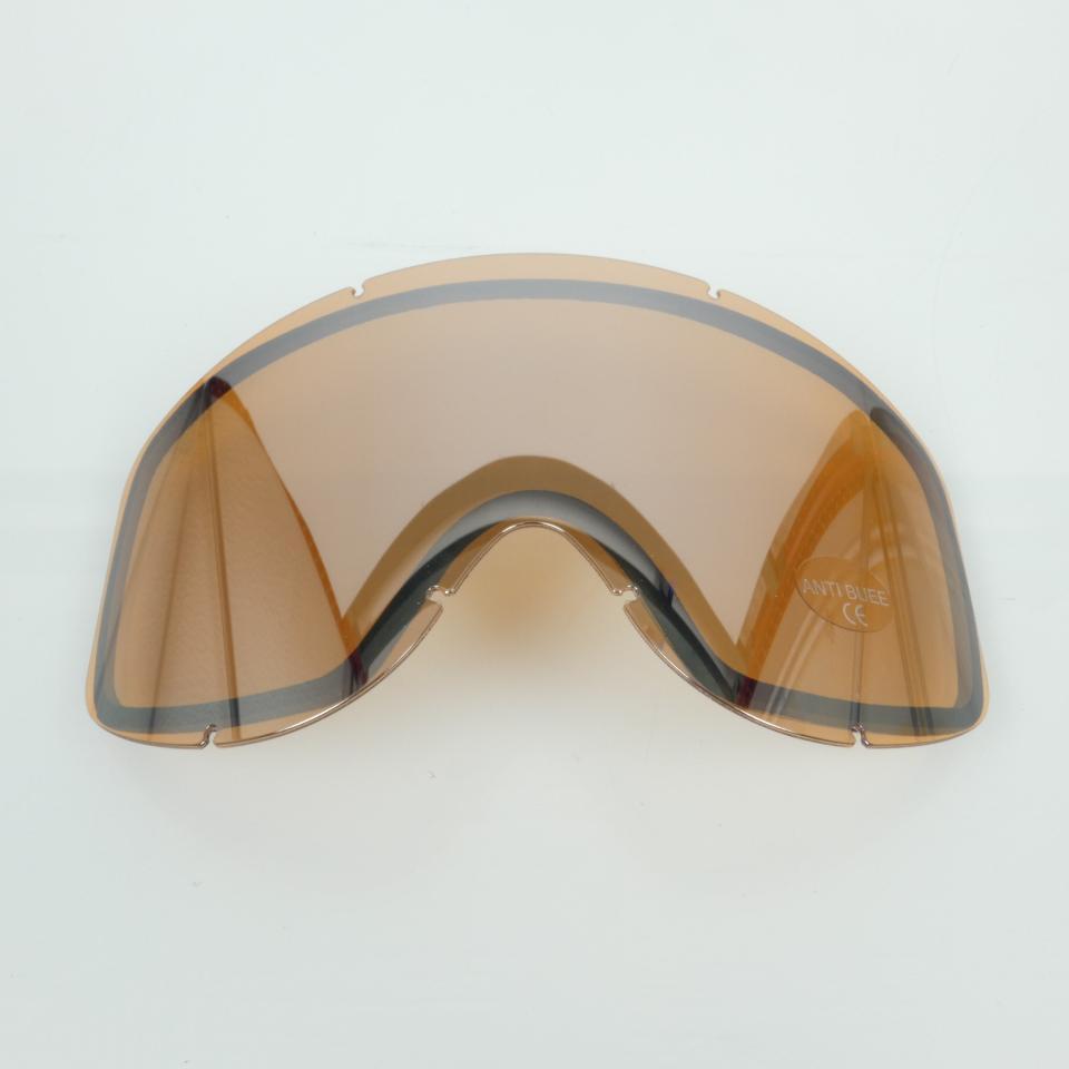 Écran double iridium orange de masque lunette pour moto cross Torx homme / femme Neuf