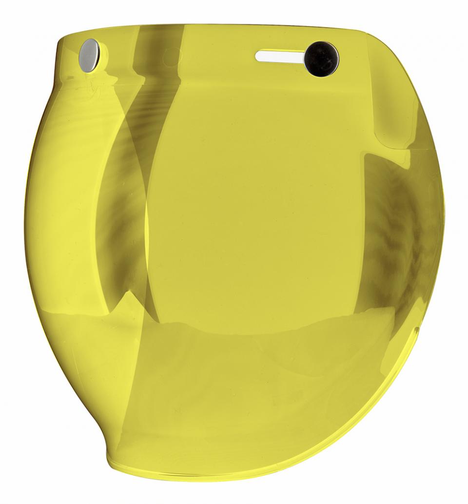 Visière écran casque jet bol 3 pression Gasoline pour scooter moto jaune Neuf