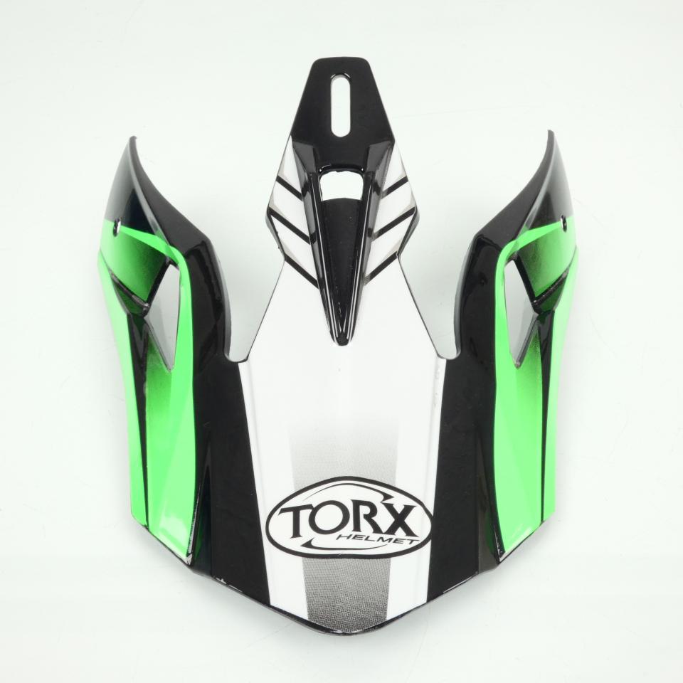 Casquette visière de casque moto cross enfant Torx Peter vert / noir Neuf
