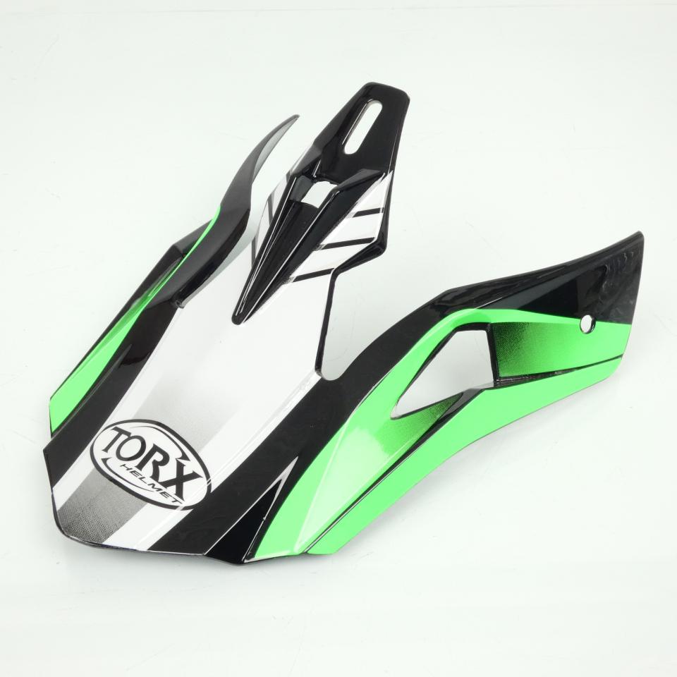 Casquette visière de casque moto cross enfant Torx Peter vert / noir Neuf