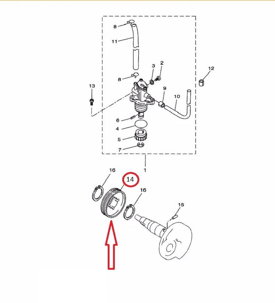 Pignon de pompe a huile TNT pour Scooter MBK 50 Stunt Avant 2020 3VL-E3178-00 Neuf