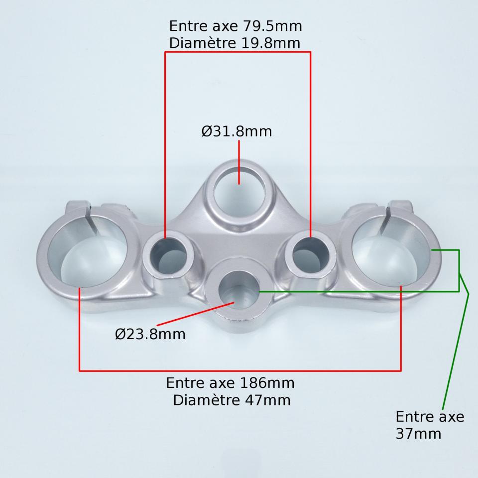 Té de fourche origine pour moto Aprilia 650 Pegaso 1992 à 1993 AP8123248 Neuf
