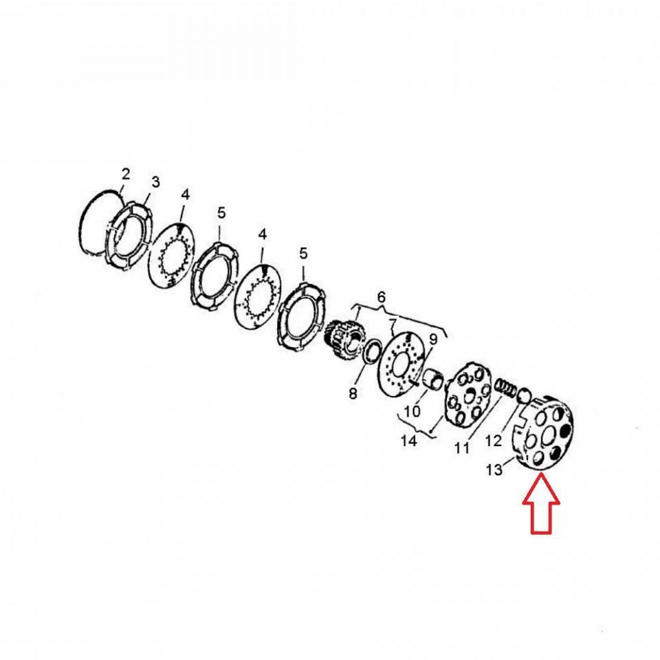 Cloche d embrayage RMS pour scooter Piaggio 125 Vespa GTR 1969-1978 059369 Neuf