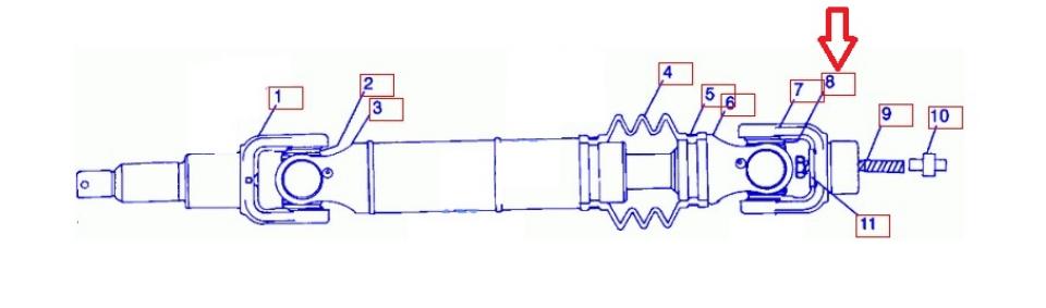 Cardan de transmission origine pour Quad Polaris 335 Sportsman 1999 à 2000 1590256 Neuf en destockage