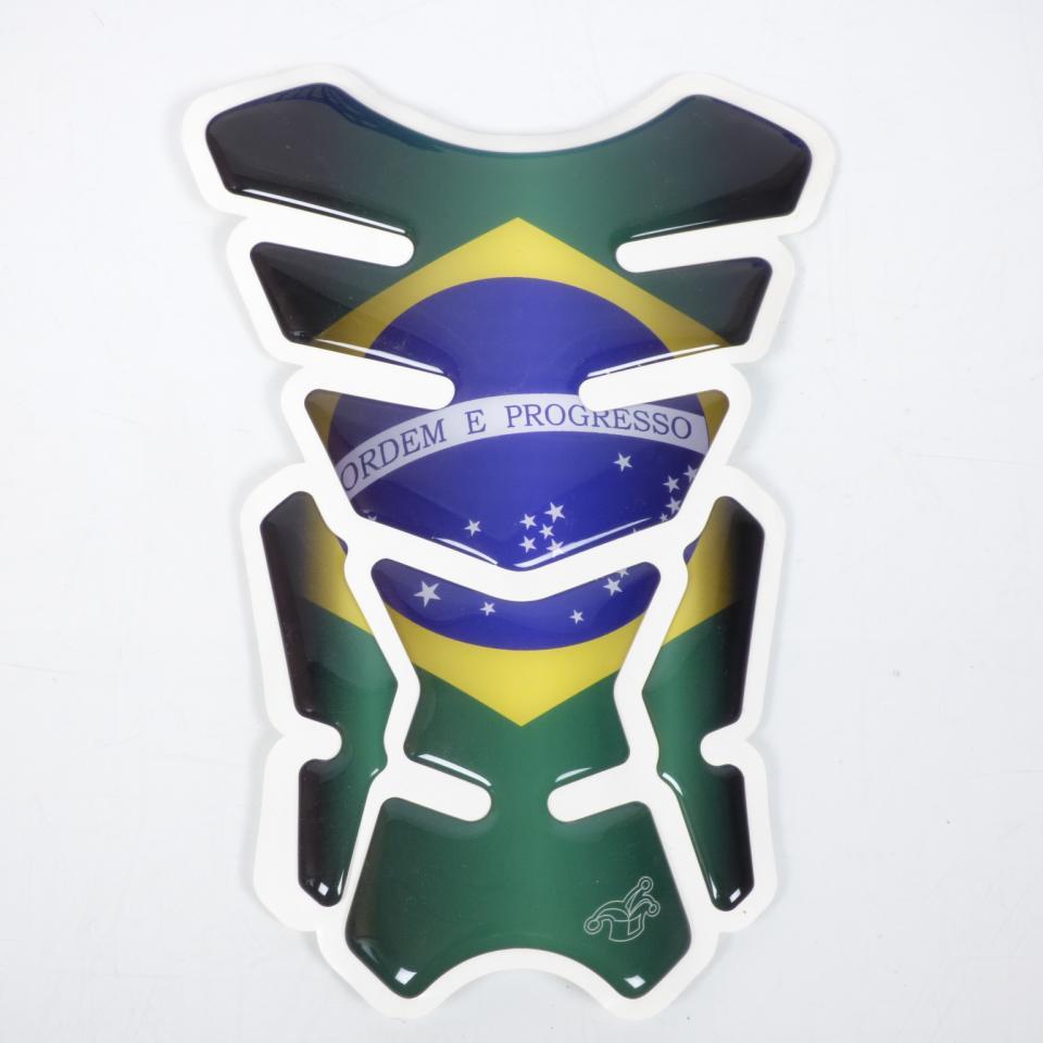 Protection de réservoir adhésive déco Brésil pour moto coloris vert jaune bleu neuve
