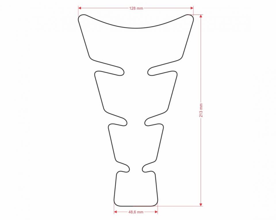 Protection de reservoir ONEDESIGN pour moto Suzuki GSXR CGS23P SPIRIT Noir