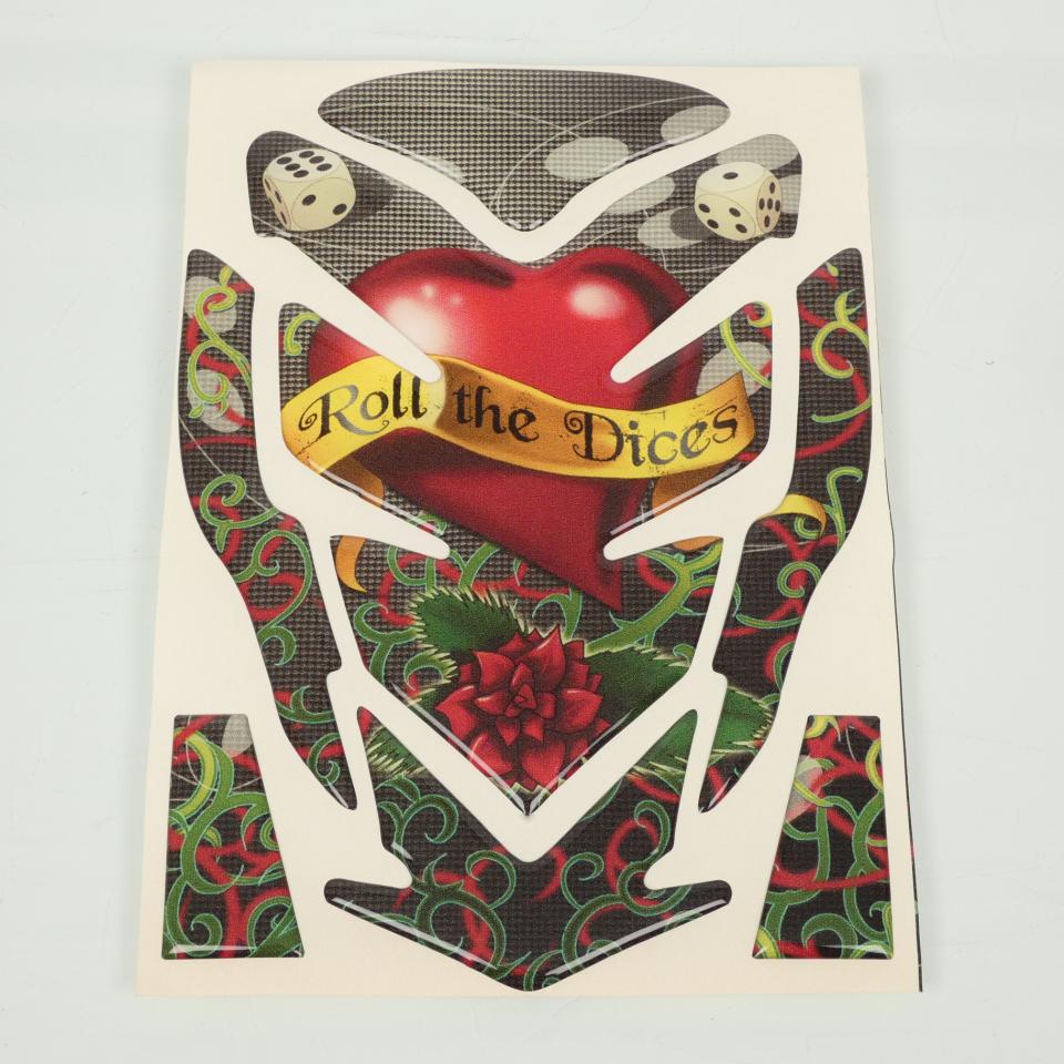 Protection de réservoir adhésive Générique Roll the Dices pour moto Neuf