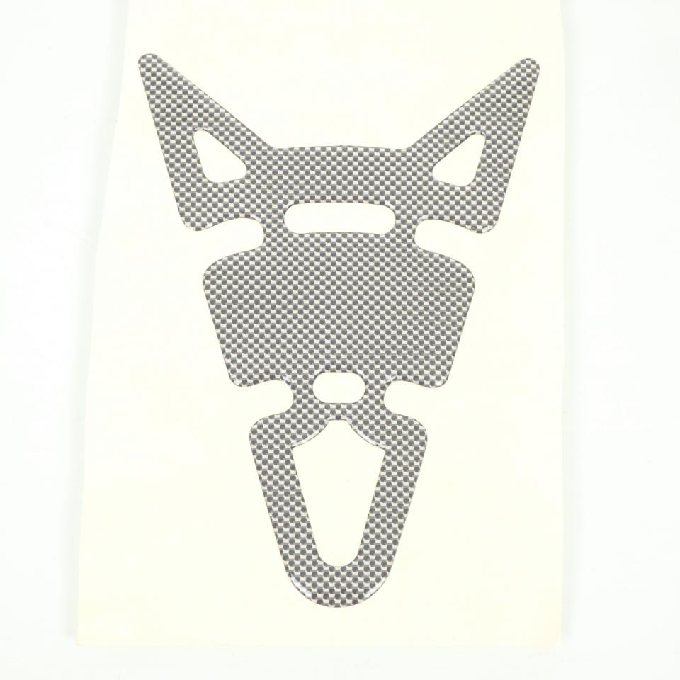 Protection réservoir adhésive look carbone transparent 187x135mm pour moto Neuf