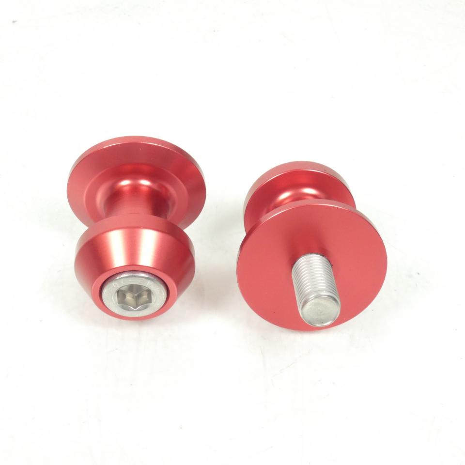 Paire Diabolo Rouge anodisé Générique pour moto Kawazaki X100410R M10 P1.25 Neuf