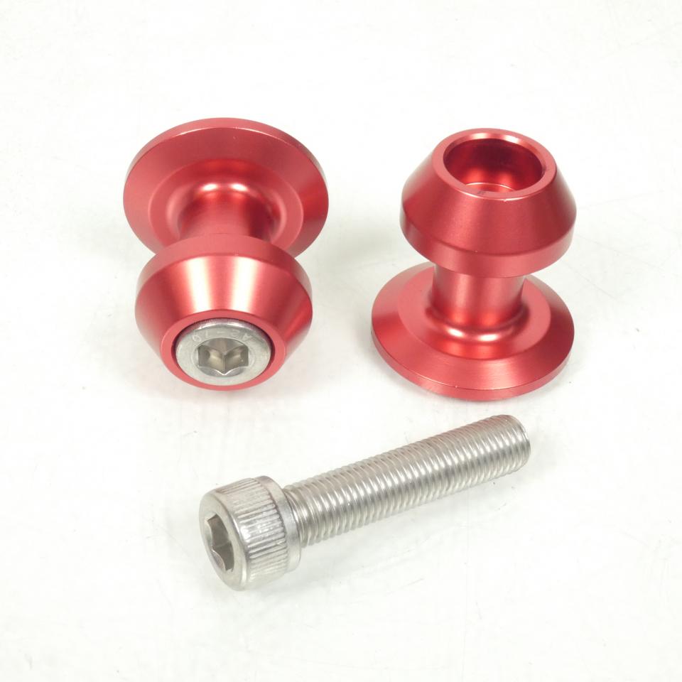 Paire Diabolo Rouge anodisé Générique pour moto Honda X100410R M10 P1.25 Neuf