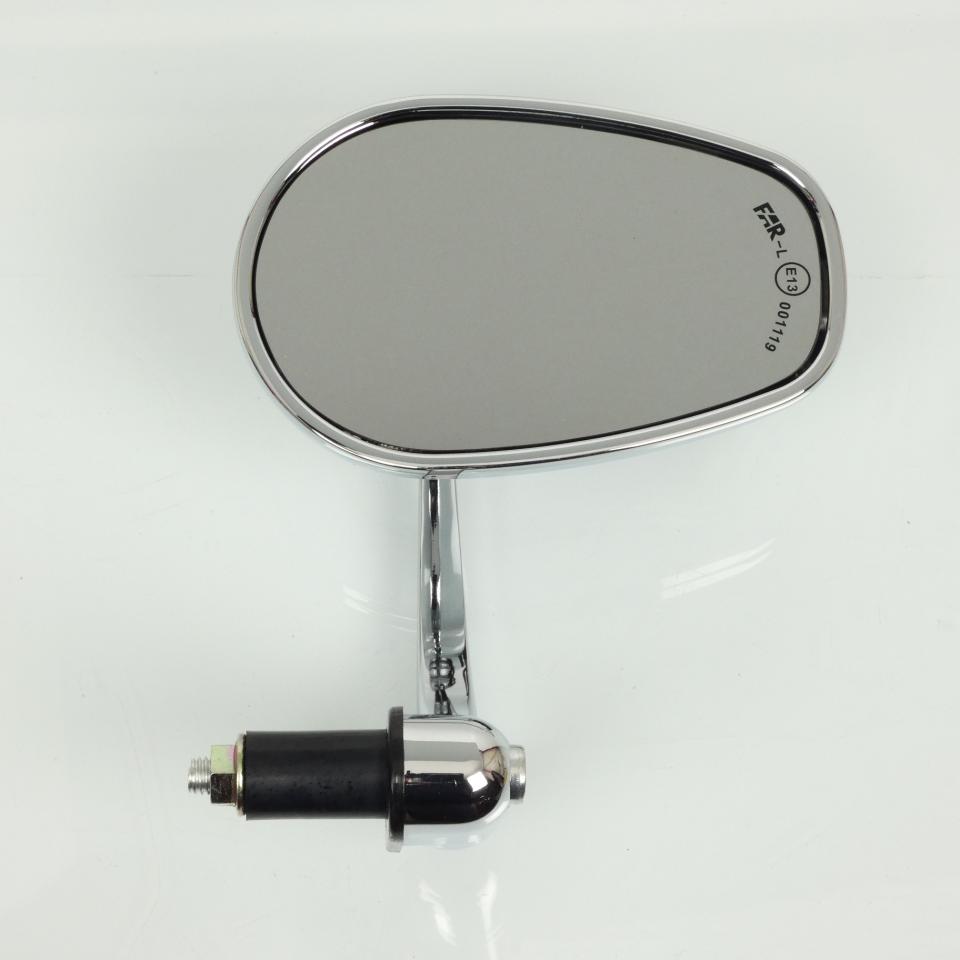 Rétroviseur réversible chromé montage bout de guidon Far 6087 pour moto Neuf
