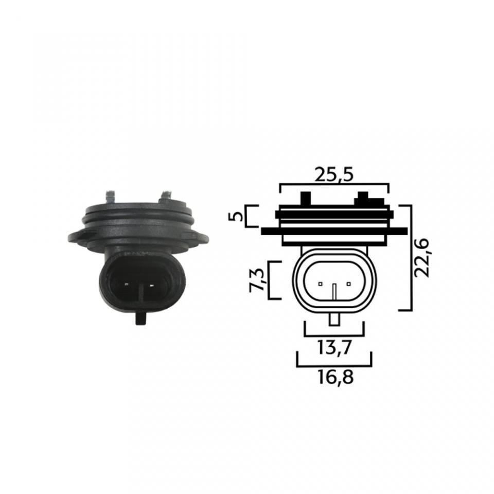 Douille support porte ampoule type H1 Flosser 1445 pour moto auto scooter Neuf