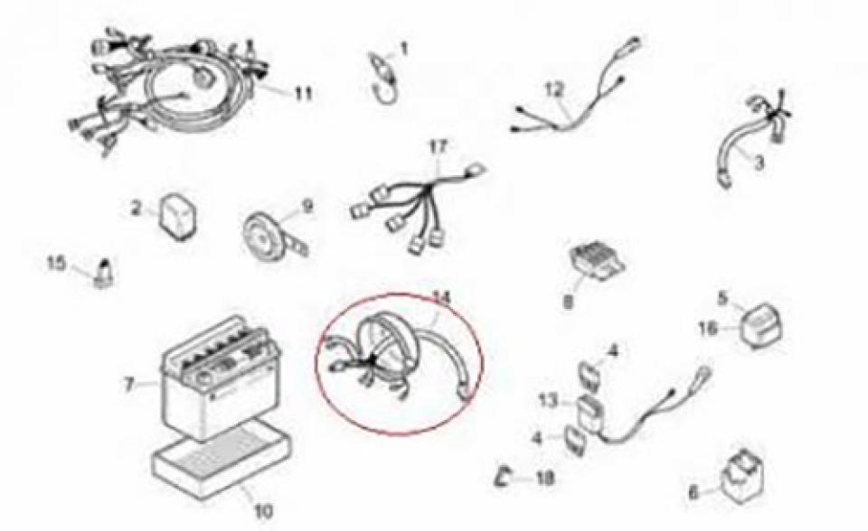 Douille support porte ampoule origine pour Scooter Aprilia 50 Rally 1995 à 2004 AP8212744 Neuf