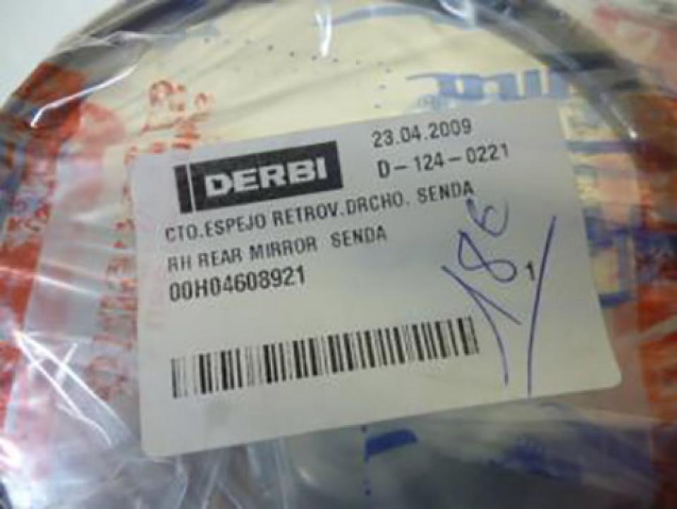 Rétroviseur gauche origine pour Moto Derbi 50 Senda 00H04608921 Neuf