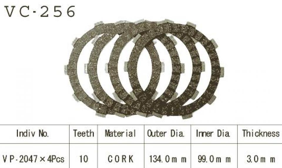 Disque d embrayage Sifam pour Moto Yamaha 125 Sr Se 1982 à 2002 Neuf