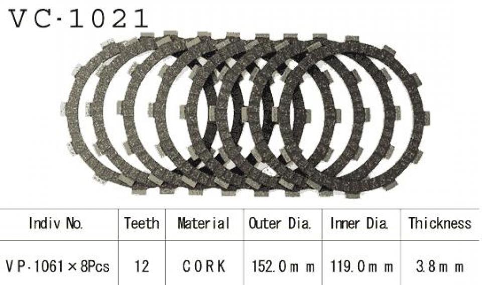 Disque d embrayage Kyoto pour Moto Honda 1100 CB EX 2014 à 2019 Neuf