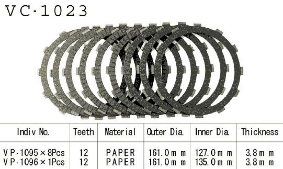 Disque d embrayage Kyoto pour Moto Honda 1100 Cbr Xx 1997 à 1998 Neuf