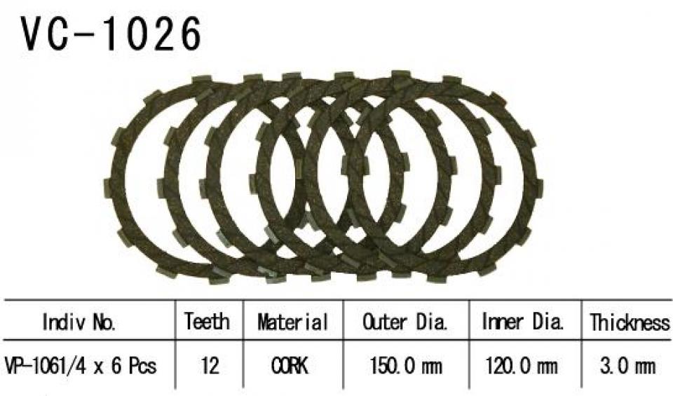 Disque d embrayage Kyoto pour Moto Neuf